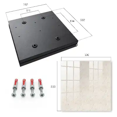 Wall mounted key box Marble elegance with creamy harmony