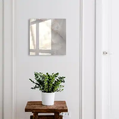 Wall mounted key cabinet Gray elegance with warm accents