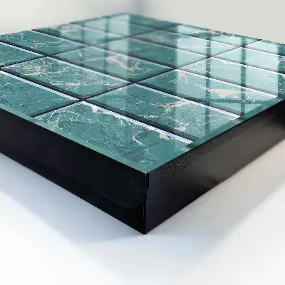 Decorative key box Turquoise marble tiles