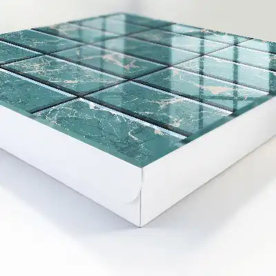 Decorative key box Turquoise marble tiles