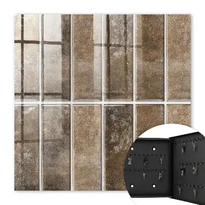 Wall mounted key box Warm tiles giving