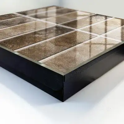 Wall mounted key box Warm tiles giving