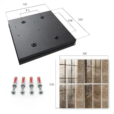 Wall mounted key box Warm tiles giving