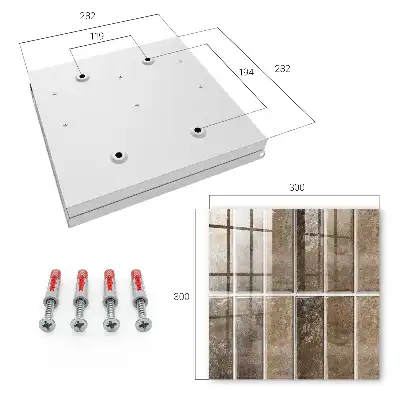 Wall mounted key box Warm tiles giving