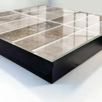 Key cabinet Elegant brown gray tiles