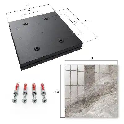 Wall mounted key box Stone texture full