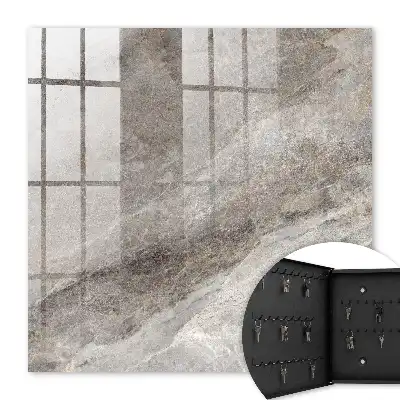 Wall mounted key box Stone texture full