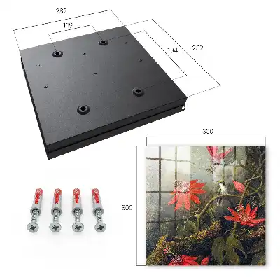 Wall mounted key cabinet The exotic nature of the dense forest