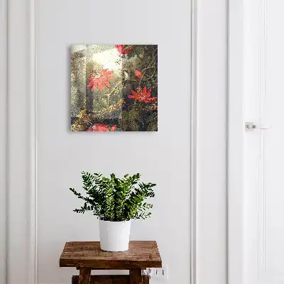 Wall mounted key cabinet The exotic nature of the dense forest