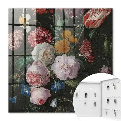 Key cabinet A bouquet of flowers full of life