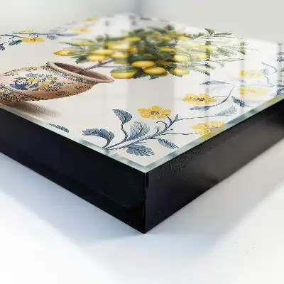 Key box for home Lemon tree in the decorative background