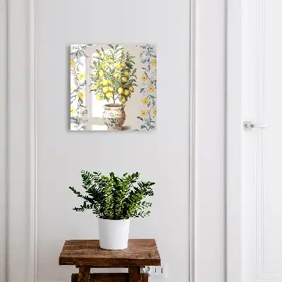 Key box for home Lemon tree in the decorative background