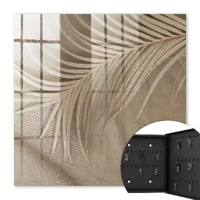 Wall mounted key box Natural elegance of leaf shapes
