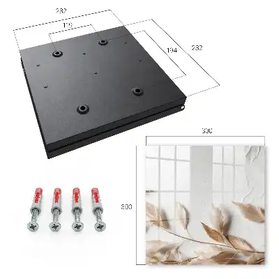Wall mounted key box Subtle nature in the bright background