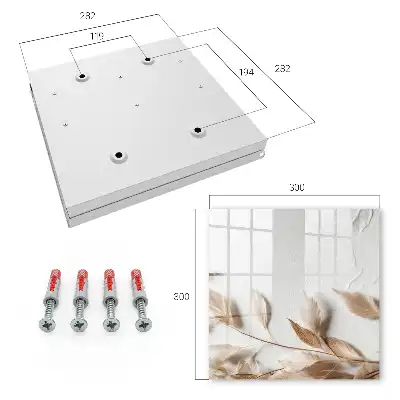 Wall mounted key box Subtle nature in the bright background