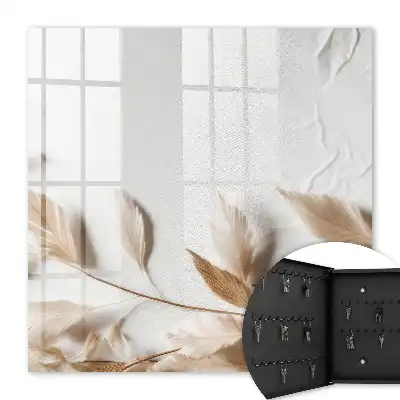 Wall mounted key box Subtle nature in the bright background
