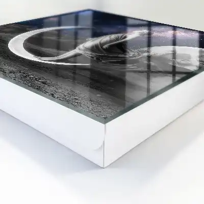 Wall mounted key cabinet A cosmic fantasy with a starry sky