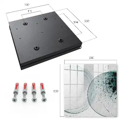 Wall mounted key cabinet Elegant abstraction of tonal transitions