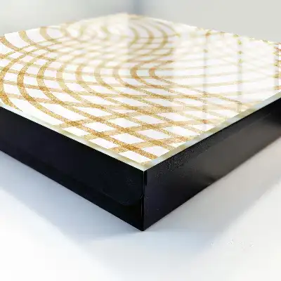 Wall mounted key box Curved curved lines