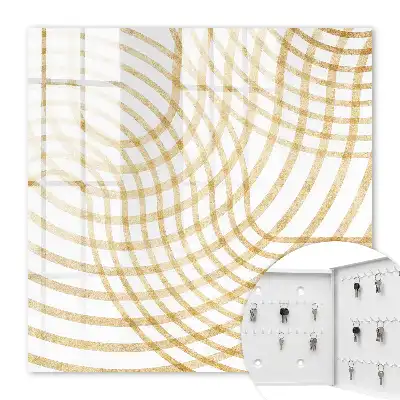 Wall mounted key box Curved curved lines