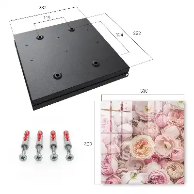 Key cabinet Roses in charmingly delicate colors