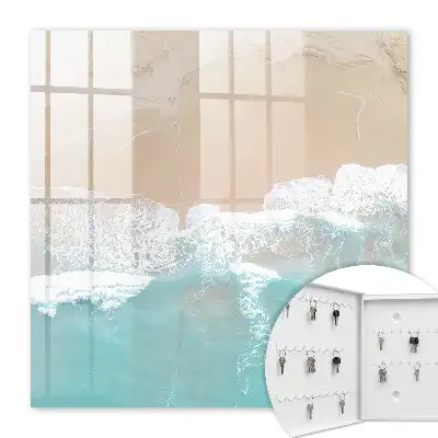 Decorative key box Beach relaxation beige sand