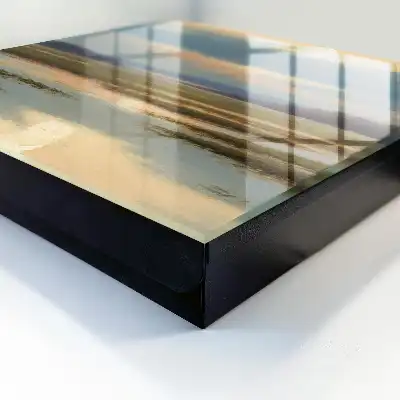 Key cabinet A landscape of peace with a warm horizon