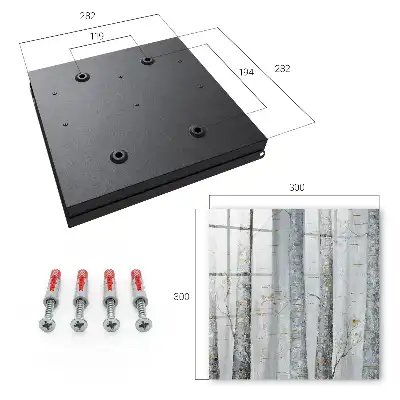 Wall mounted key box Birches, nature's charm
