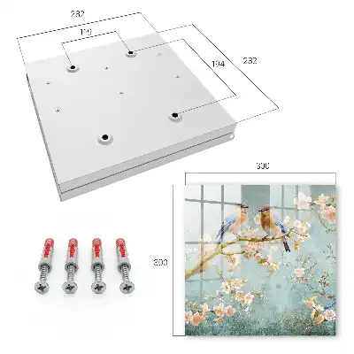 Decorative key box Spring scene among the flowers