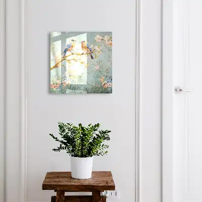 Decorative key box Spring scene among the flowers