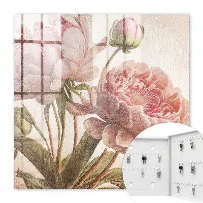 Key cabinet Romantic botany full of harmony