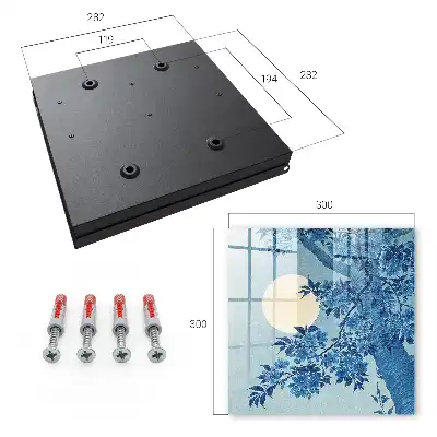 Wall mounted key box Full moon night