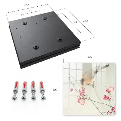 Key box for home Bird flowers subtle style