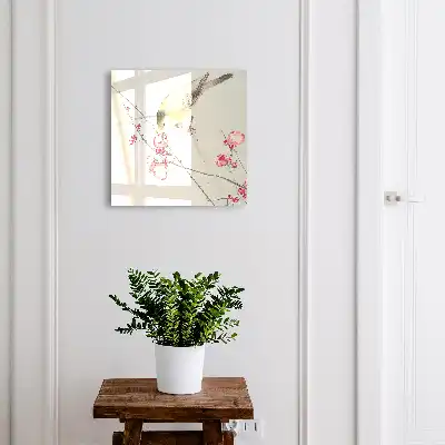 Key box for home Bird flowers subtle style