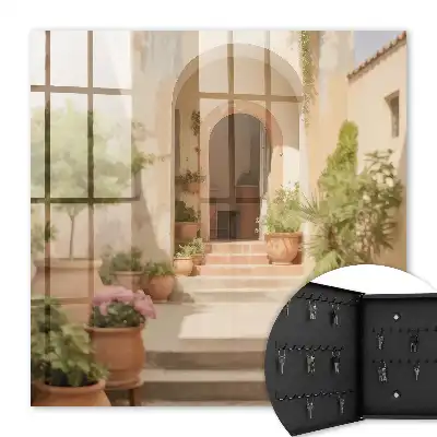 Key box for home Rustic garden entrance door