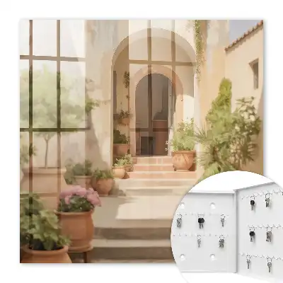 Key box for home Rustic garden entrance door