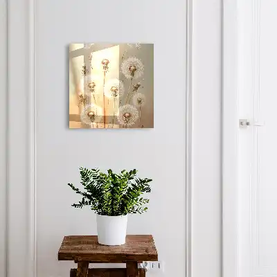 Key cabinet Dandelions the beauty of beige and white