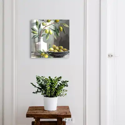 Key box for home Green olive vase place