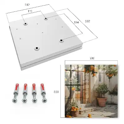 Key box for home Orange garden in an old building