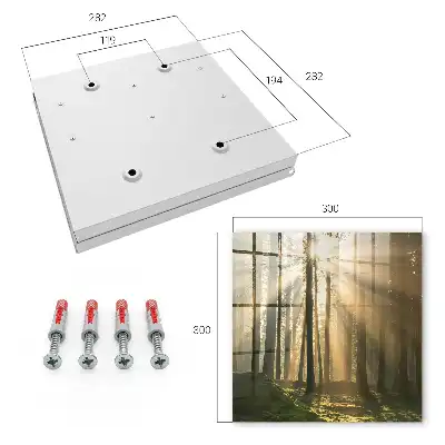 Wall mounted key box Forest light, magical atmosphere