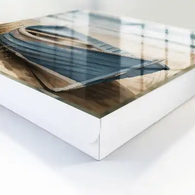 Decorative key box Beach boat seashore