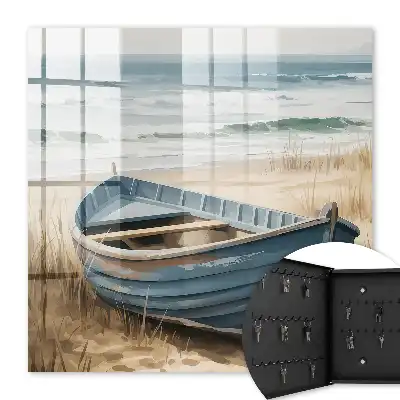 Decorative key box Beach boat seashore