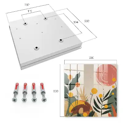 Wall mounted key cabinet Colorful energy, pleasant aura