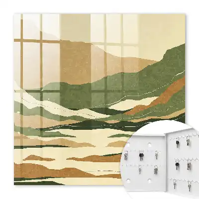 Key box for home Mountain peace in colors