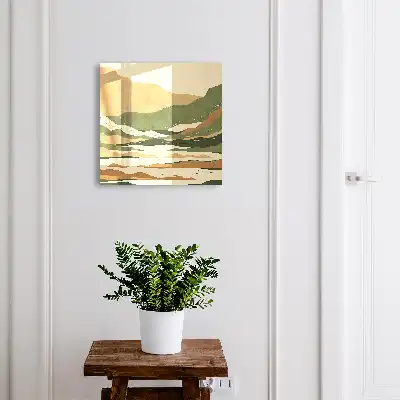 Key box for home Mountain peace in colors
