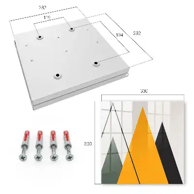 Decorative key box Modern composition in various colors
