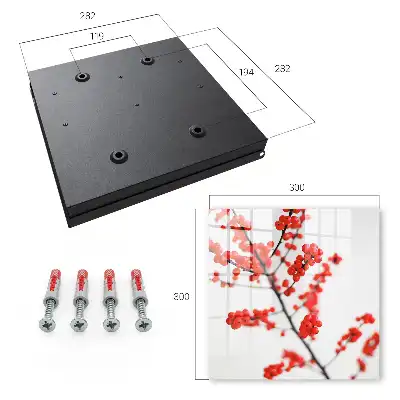 Key box for home Red berries in the light background
