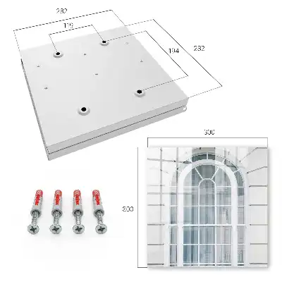 Key cabinet Classic elegance with white frames