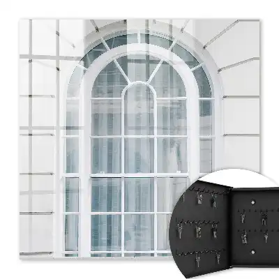 Key cabinet Classic elegance with white frames