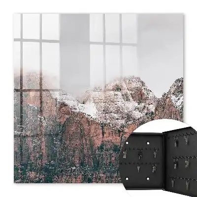 Wall mounted key box Mountain silence full of harmony